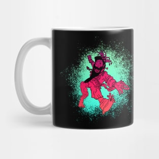 The Deranged King (Crimson on Turquoise ) : A Fantasy Character Mug